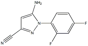 5-AMINO-1-(4,6-DIFLUOROPHENYL)-1H-PYRAZOLE-3-CARBONITRILE 结构式