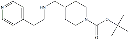 1-BOC-4-([(PYRIDIN-4-YLETHYL)-AMINO]-METHYL)-PIPERIDINE 结构式