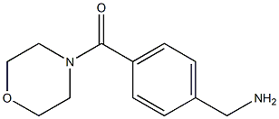 1-[4-(MORPHOLIN-4-YLCARBONYL)PHENYL]METHANAMINE 结构式