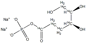 2-DEOXY-D-GLUCOSE [1-14C], 6-PHOSPHATE DISODIUM SALT 结构式