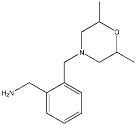 1-(2-[(2,6-DIMETHYLMORPHOLIN-4-YL)METHYL]PHENYL)METHANAMINE 结构式