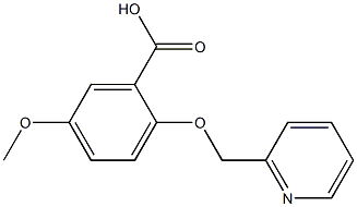 5-METHOXY-2-(PYRIDIN-2-YLMETHOXY)BENZOIC ACID 结构式