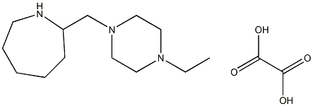 2-[(4-Ethylpiperazin-1-yl)methyl]azepane oxalate 结构式
