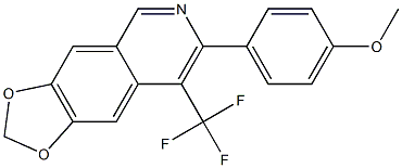 7-(4-METHOXYPHENYL)-8-TRIFLUOROMETHYL-[1,3]DIOXOLO[4,5-G]ISOQUINOLINE 结构式