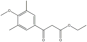 ETHYL (3,5-DIMETHYL-4-METHOXYBENZOYL)ACETATE 结构式