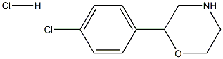 2-(4-CHLOROPHENYL) MORPHOLINE HYDROCHLORIDE 结构式