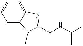 ISOPROPYL-(1-METHYL-1H-BENZOIMIDAZOL-2-YLMETHYL)-AMINE 结构式