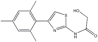 2-HYDROXY-N-(4-MESITYL-1,3-THIAZOL-2-YL)ACETAMIDE 结构式