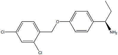 (1R)-1-(4-[(2,4-DICHLOROPHENYL)METHOXY]PHENYL)PROPYLAMINE 结构式