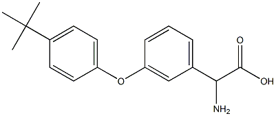 AMINO-[3-(4-TERT-BUTYL-PHENOXY)-PHENYL]-ACETIC ACID 结构式