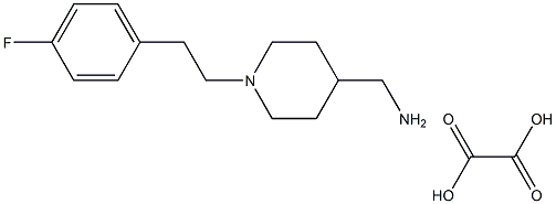 (1-(4-氟苯乙基)哌啶-4-基)甲胺草酸盐 结构式