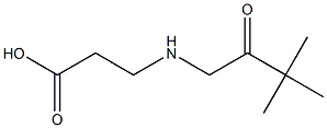 3-[(3,3-DIMETHYL-2-OXOBUTYL)AMINO]PROPANOIC ACID 结构式