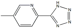 5-(5-METHYL-2-PYRIDYL)-1(H)-TETRAZOLE 结构式