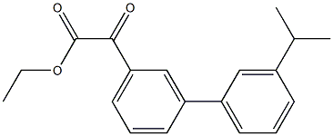 ETHYL 3-(3-ISOPROPYLPHENYL)BENZOYLFORMATE 结构式