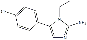5-(4-CHLORO-PHENYL)-1-ETHYL-1H-IMIDAZOL-2-YLAMINE 结构式