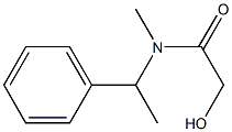 2-Hydroxy-N-methyl-N-(1-phenylethyl)acetamide 结构式