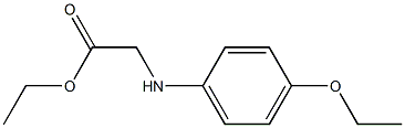 ETHYL [(4-ETHOXYPHENYL)AMINO]ACETATE 结构式