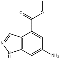 6-AMINO-4-INDAZOLECARBOXYLIC ACID METHYL ESTER 结构式