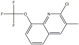 2-CHLORO-3-METHYL-8-TRIFLUOROMETHOXYQUINOLINE 结构式