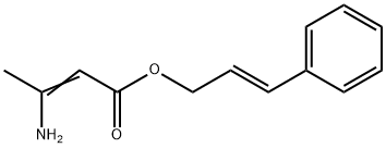 3-氨基-2-丁烯酸肉桂酯 结构式