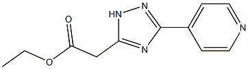 (3-吡啶-4-基-1H-1,2,4-三唑-5-基)乙酸乙酯 结构式