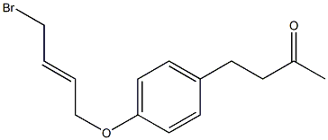 4-[4-(4-BROMO-BUT-2-ENYLOXY)-PHENYL]-BUTAN-2-ONE 结构式