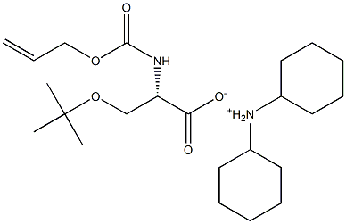 ALOC-SER(TBU)-OH DCHA 结构式