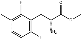 METHYL (2R)-2-AMINO-3-(2,6-DIFLUORO-3-METHYLPHENYL)PROPANOATE 结构式