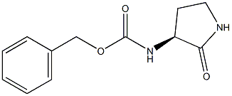 (S)-(-)-3-Cbz-aminopyrrolidin-2-one 结构式