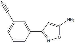 3-(5-AMINO-ISOXAZOL-3-YL)-BENZONITRILE 结构式