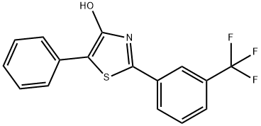 5-苯基-2-(3-(三氟甲基)苯基)噻唑-4-醇 结构式