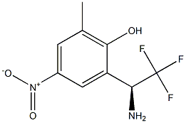 2-((1S)-1-AMINO-2,2,2-TRIFLUOROETHYL)-6-METHYL-4-NITROPHENOL 结构式