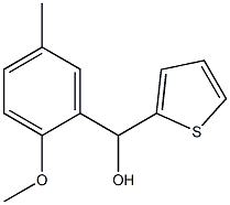 2-METHOXY-5-METHYLPHENYL-(2-THIENYL)METHANOL 结构式