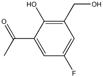 1-[5-Fluoro-2-hydroxy-3-(hydroxymethyl)phenyl]ethanone 结构式