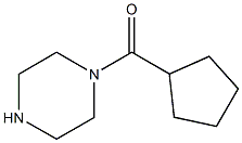 1-(CYCLOPENTYLCARBONYL)PIPERAZINE 结构式