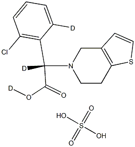 CLOPIDOGREL-D3 HYDROGENSULFATE 结构式