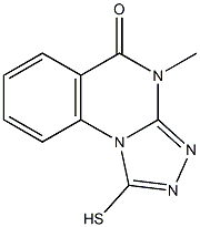 1-MERCAPTO-4-METHYL[1,2,4]TRIAZOLO[4,3-A]QUINAZOLIN-5(4H)-ONE 结构式