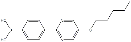 4-(5-PENTYLOXYPYRIMID-2-YL)PHENYLBORONIC ACID 结构式