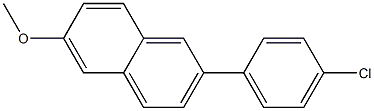 2-(4-CHLORO-PHENYL)-6-METHOXY-NAPHTHALENE 结构式