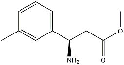 METHYL (3R)-3-AMINO-3-(3-METHYLPHENYL)PROPANOATE 结构式