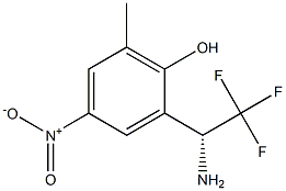 2-((1R)-1-AMINO-2,2,2-TRIFLUOROETHYL)-6-METHYL-4-NITROPHENOL 结构式