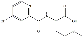 2-[[(4-CHLOROPYRIDIN-2-YL)CARBONYL]AMINO]-4-(METHYLTHIO)BUTANOIC ACID 结构式