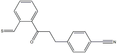 3-(4-CYANOPHENYL)-2'-THIOMETHYLPROPIOPHENONE 结构式