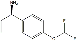 (1R)-1-[4-(DIFLUOROMETHOXY)PHENYL]PROPYLAMINE 结构式