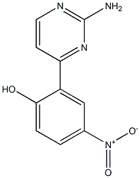 2-(2-AMINOPYRIMIDIN-4-YL)-4-NITROPHENOL 结构式