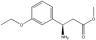 METHYL (3R)-3-AMINO-3-(3-ETHOXYPHENYL)PROPANOATE 结构式