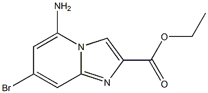 5-AMINO-7-BROMO-IMIDAZO[1,2-A]PYRIDINE-2-CARBOXYLIC ACID ETHYL ESTER 结构式