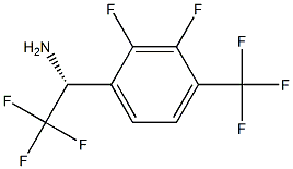 (1R)-1-[2,3-DIFLUORO-4-(TRIFLUOROMETHYL)PHENYL]-2,2,2-TRIFLUOROETHYLAMINE 结构式