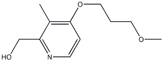 2-Hydroxymethyl-4-methoxypropoxy-3-methylpyridine 结构式