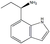 (1R)-1-INDOL-7-YLPROPYLAMINE 结构式